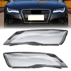 For 2012-2015 Audi A7 S7 RS7 Left & Right Front Headlights Headlamps Lens Covers