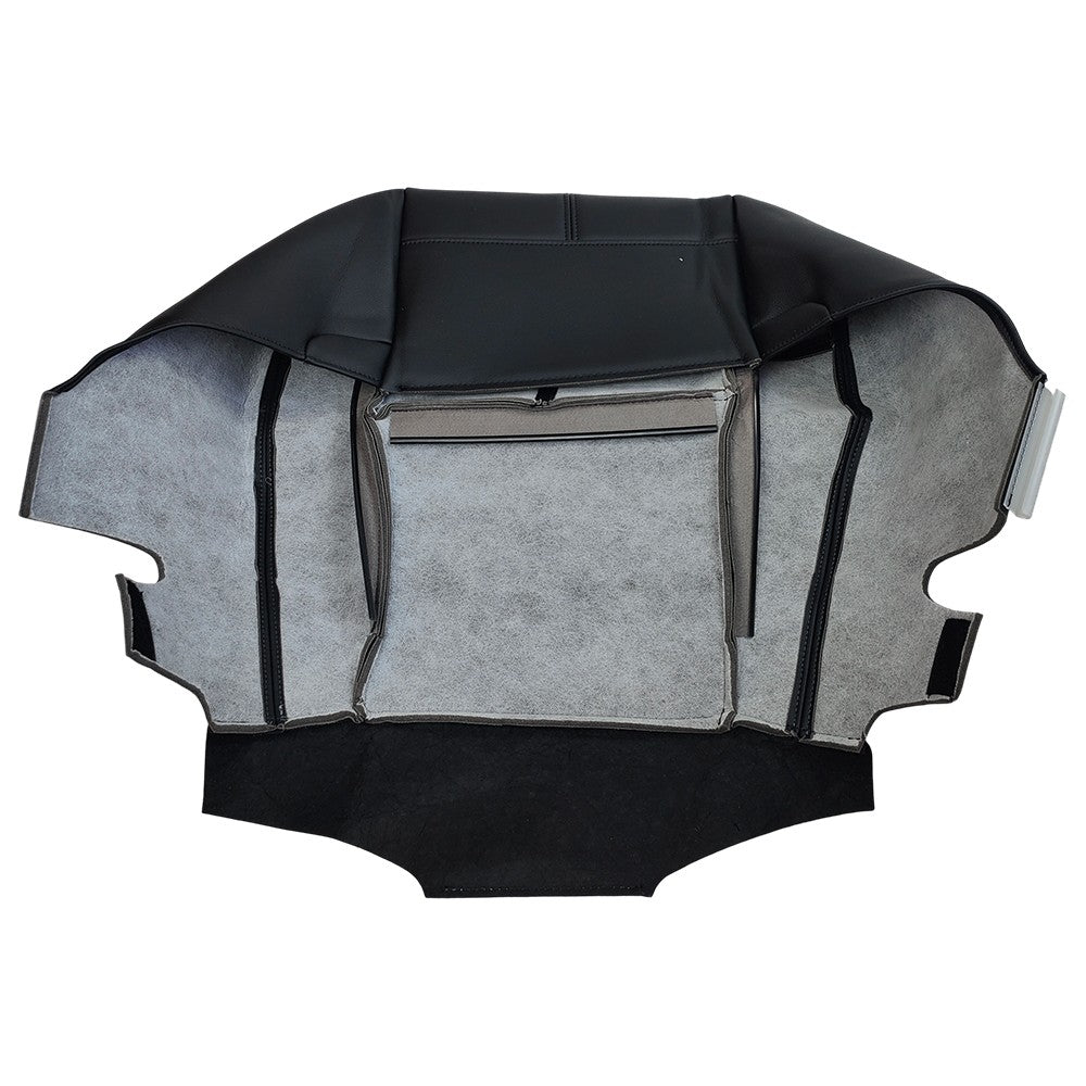 For 2007-13 Chevy Silverado 1500 2500 HD Driver Bottom Leather Seat Cover Black