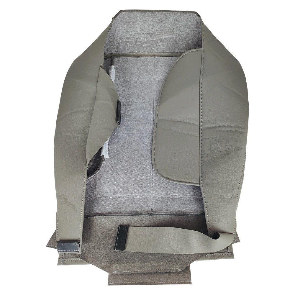 Passenger Side Bottom Leather Seat Cover Gray For 2002-2005 Dodge Ram 1500 SLT