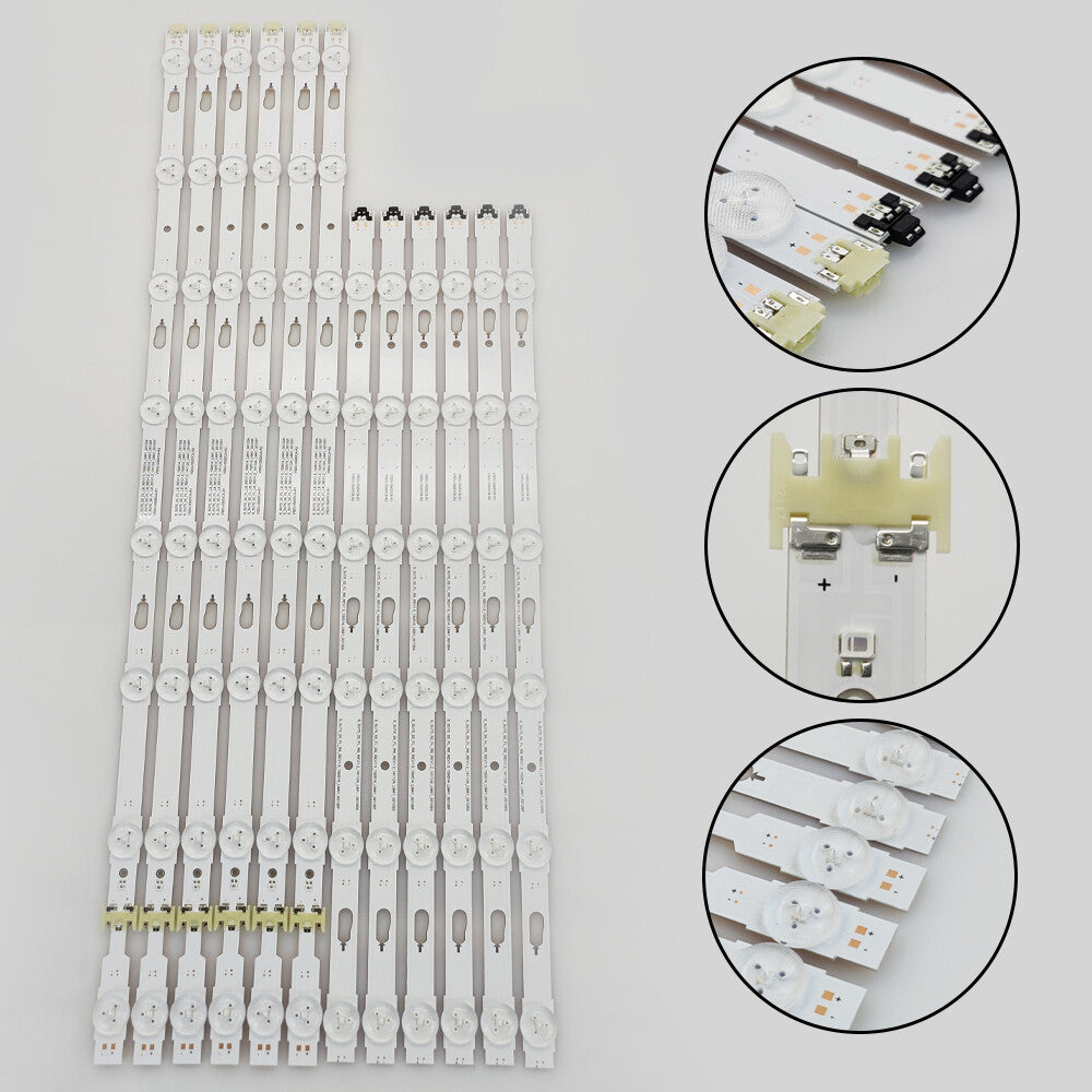 LED strip(12)for Samsung UE55MU6175 UE55MU6272 UE55KU6099U UE55KU6179 UE55JU6742