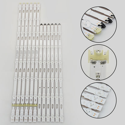 LED strip(12)for Samsung UE55MU6175 UE55MU6272 UE55KU6099U UE55KU6179 UE55JU6742