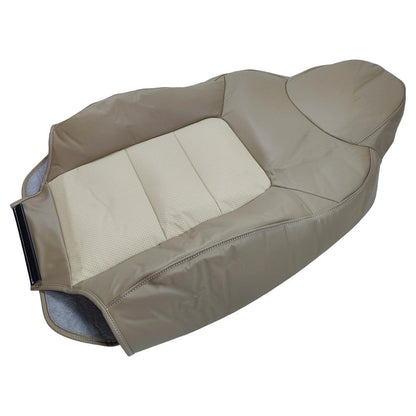 LH / RH Front Leather Seat Cover Tan For 2003-2006 Ford Expedition Eddie Bauer