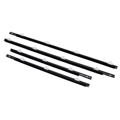 Front Rear Door Belt Glass Weatherstrip Seal for Nissan Sunny B13 Sentra