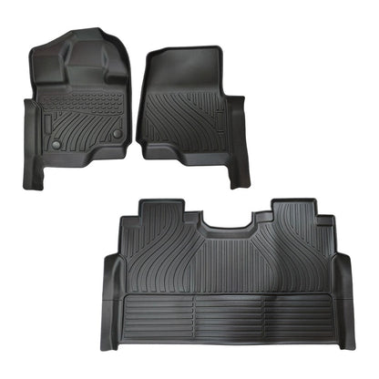 New TPE Floor Mats for 2015-2025 Ford F-150/F-150 Lightning Super Crew Cab Liner