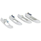 Set of 4 Bright White Door Handles For Dodge Ram 1500 2500 3500 2012-2018