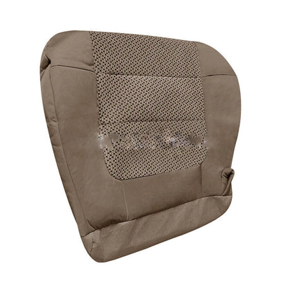 New For 2001-03 Ford F150 XLT Driver Bottom Cloth Seat Cover Med Parchment Tan