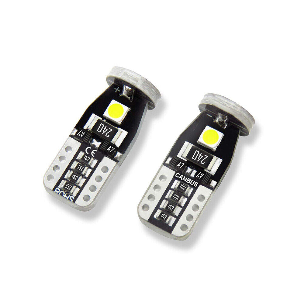 Smoke Front Bumper Side Marker Lights w/ led bulbs For 2016-2021 Honda Civic