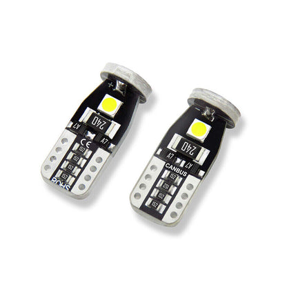Smoke Front Bumper Side Marker Lights w/ led bulbs For 2016-2021 Honda Civic