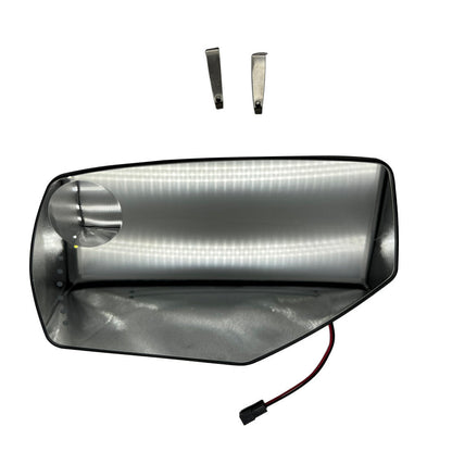 NEW Left Driver Side Power Heated Mirror Glass w/ Signal For 2014-2017 Silverado