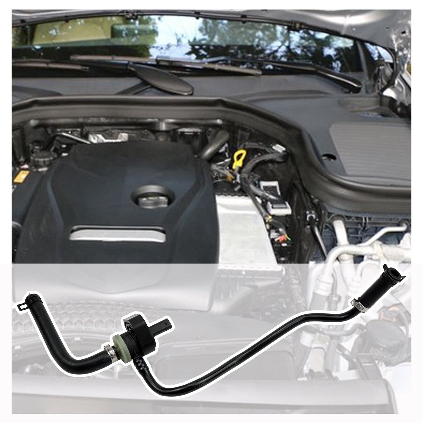 Engine Breathing Vent Line For Benz GLC250 GLC300 GLC350e 2016 2017 2018 2019
