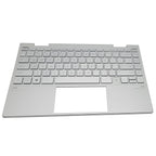 For HP Envy X360 13-BD 13M-BD 13-AY Palmrest Backlit Keyboard Silver M82698-001