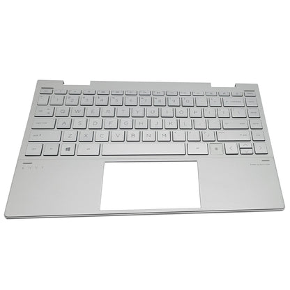 For HP Envy X360 13-BD 13M-BD 13-AY Palmrest Backlit Keyboard Silver M82698-001