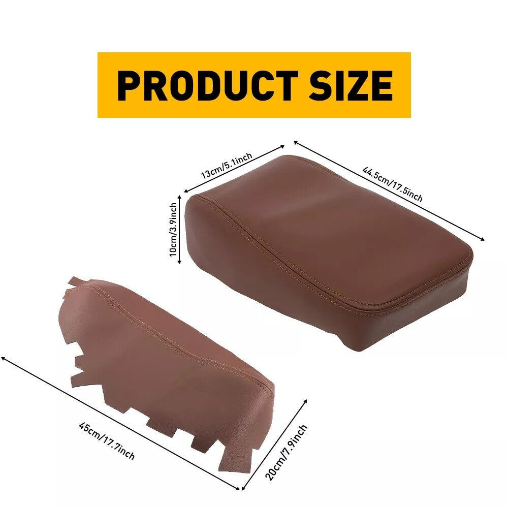 For Toyota Avalon 2013 2014-2018 Console Lid Armrest & Door Panel Cover Brown