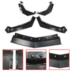 For Corvette C8 Z51 STG 2020-2024 Gloss Black Front Bumper Lip Splitter