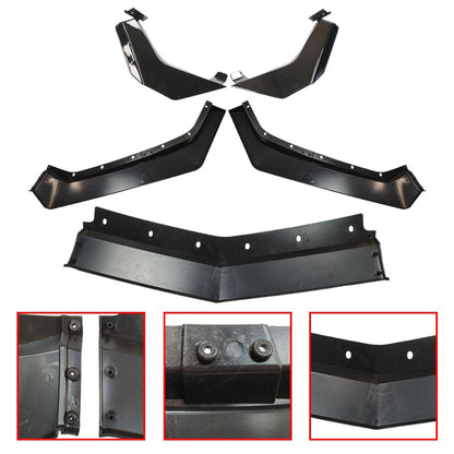 For Corvette C8 Z51 STG 2020-2024 Gloss Black Front Bumper Lip Splitter