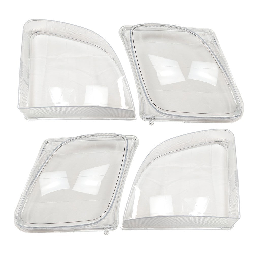 For Lexus LX470 1998-2007 1 Pair Front Headlight Clear Lens Housing + Seal Glue