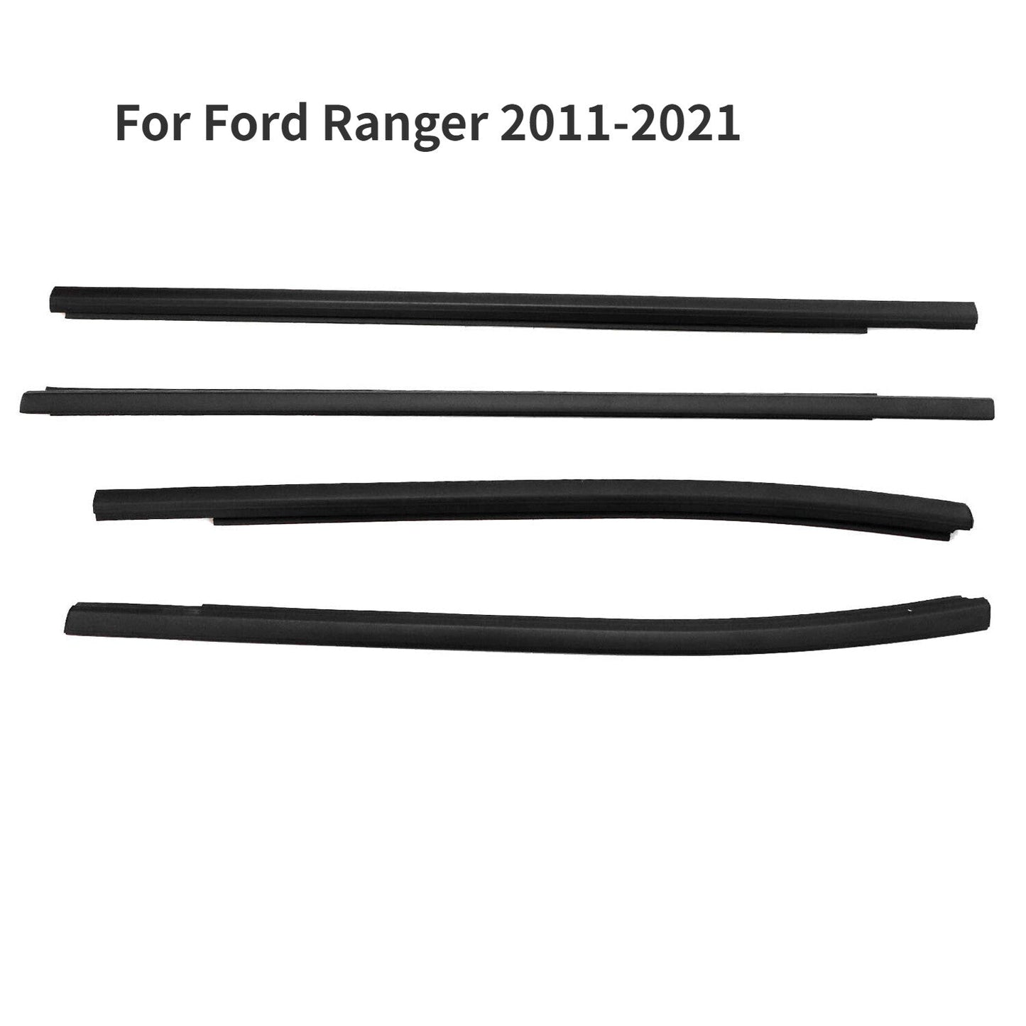 Weatherstrip Rubber Seal Set of 4 For Ford Ranger 2021 XLT Crew Cab Pickup