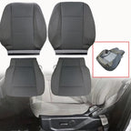 Driver Passenger Bottom&Top Cloth Seat Cover Gray  For Ford F150 XLT 2015-2020