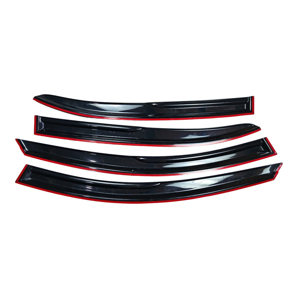 M Style Window Visors Acrylic For 2014-2019 Mazda 3 Sedan Hatchback
