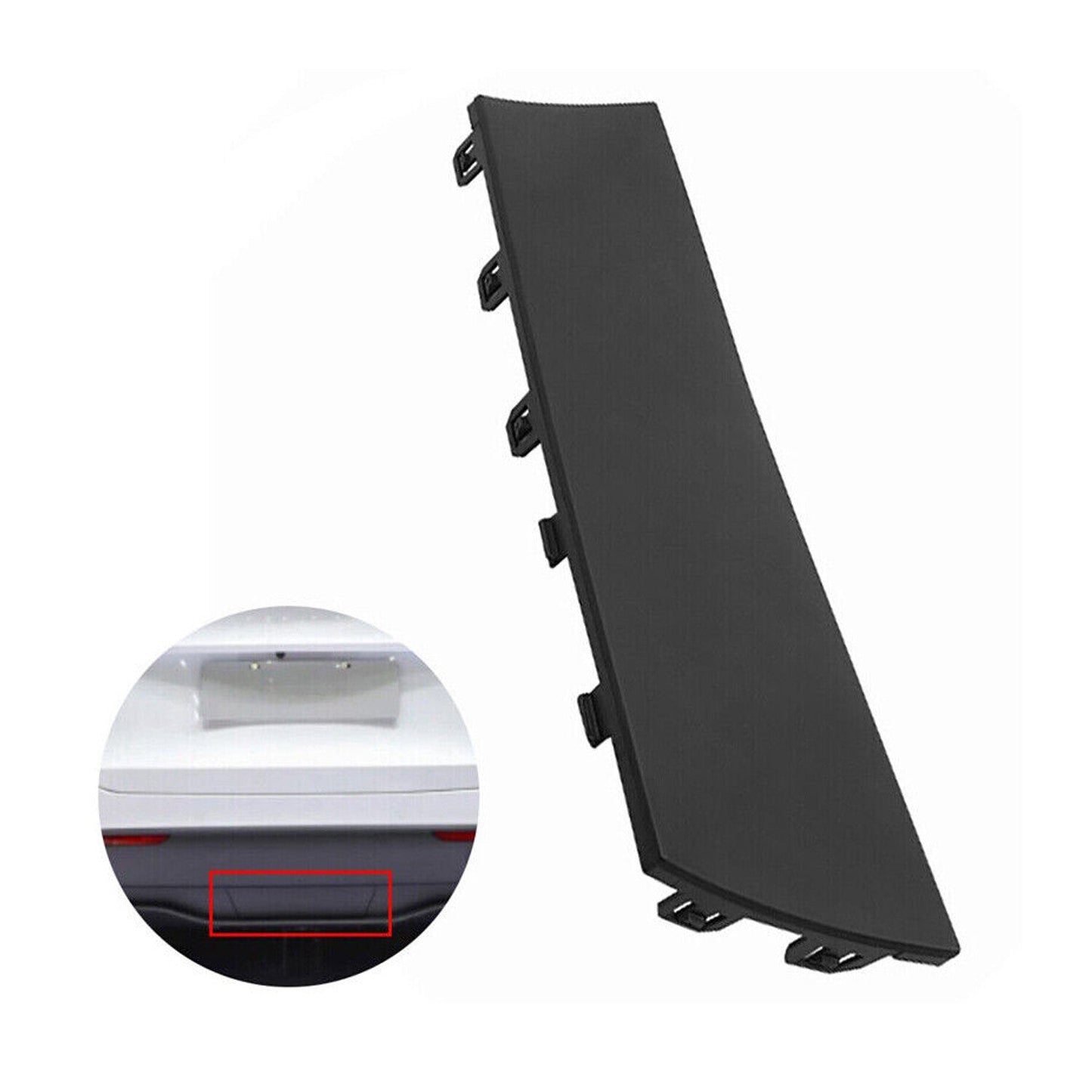 For Tesla Model Y 2020-23 Lower Bumper Tow Hitch Cap Cover Black 1494009-00-B