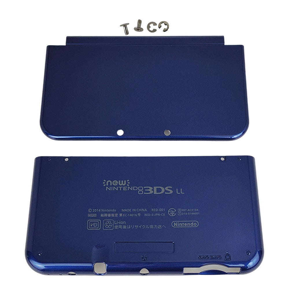 Top Bottom Cover Replacement Housing Shell Case Blue for Nintendo 3DS XL LL