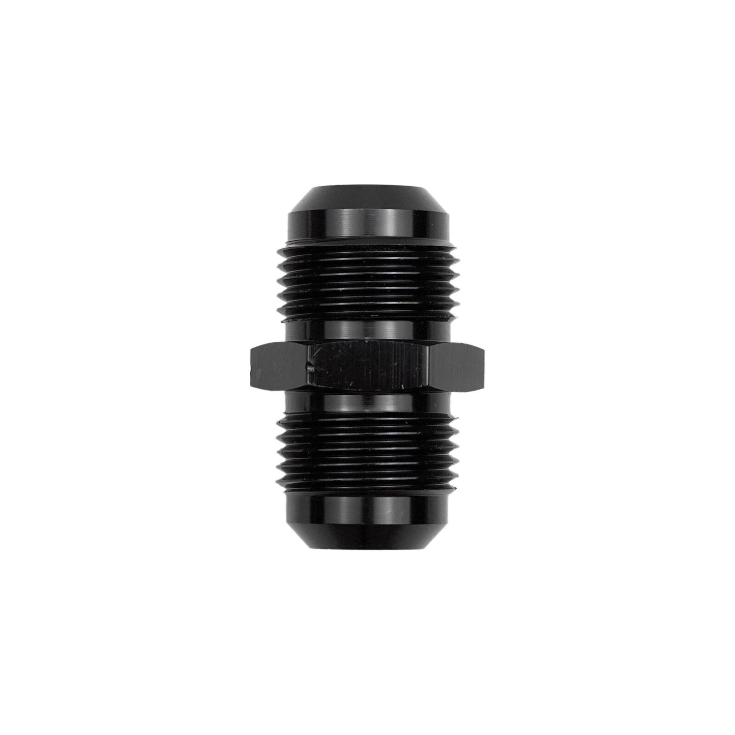 12 to 12 Flare Union Coupler Straight Fuel Hose Fitting Coupling Aluminum Black