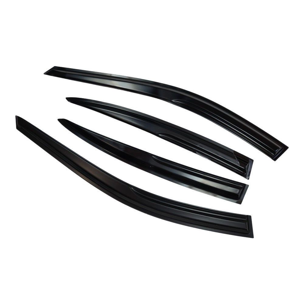 Window Visor Vent Rain Shades Guards Deflectors For 04-08 Acura TL Sedan Black