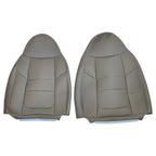 Front Both Side Bottom Top Leather Seat Cover TAN For 2001 Ford F250 F350 Lariat