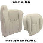 Passenger Bottom Top Leather Seat Covers for 2003 2006 for Chevy Tahoe