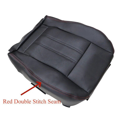 Driver Bottom Leather Seat Cover Red Seam For 2008-2020 Dodge Grand Caravan