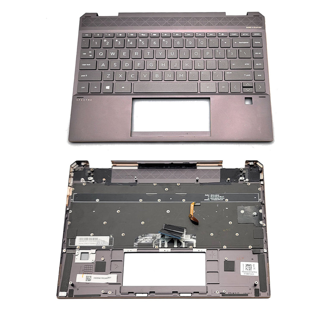 New L37681-001 Palmrest W/ Backlit Keyboard For HP Spectre X360 13-AP Series US