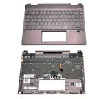 New L37681-001 Palmrest W/ Backlit Keyboard For HP Spectre X360 13-AP Series US