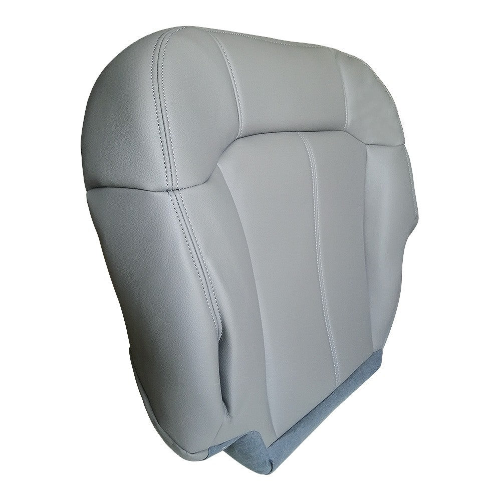 Driver Side Leather Bottom Seat Cover Gray For 1999 2000 2001 2002 GMC Sierra