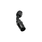 45 Degree Swivel 10AN Hose End Fitting CPE Braided Fuel Oil Line Aluminum Black