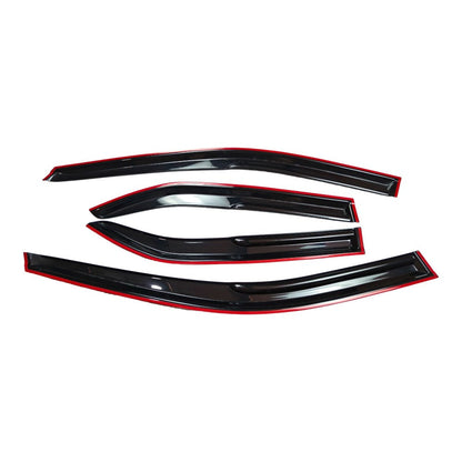 Window Visors Rain Guards For 2012-2017 Toyota Camry 3D Wavy M Style Ş