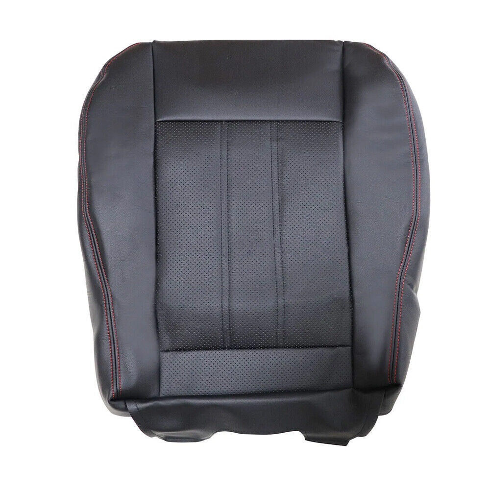 Driver Bottom Leather Seat Cover Red Seam For 2008-2020 Dodge Grand Caravan