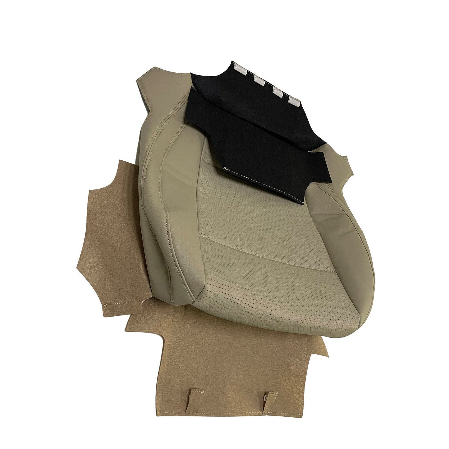 New Driver Perforated Leather Bottom Seat Cover TAN For 2015-2019 Subaru Outback
