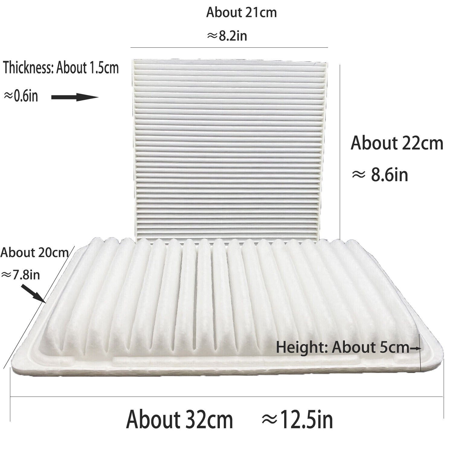 Engine Cabin Air Filter Combo Set for Toyota Camry Sienna Solara 2002 2010