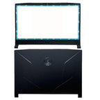 Back Cover+Front Bezel For MSI Katana GF66 11UE MS1581 MS-1582 Black Plastic US