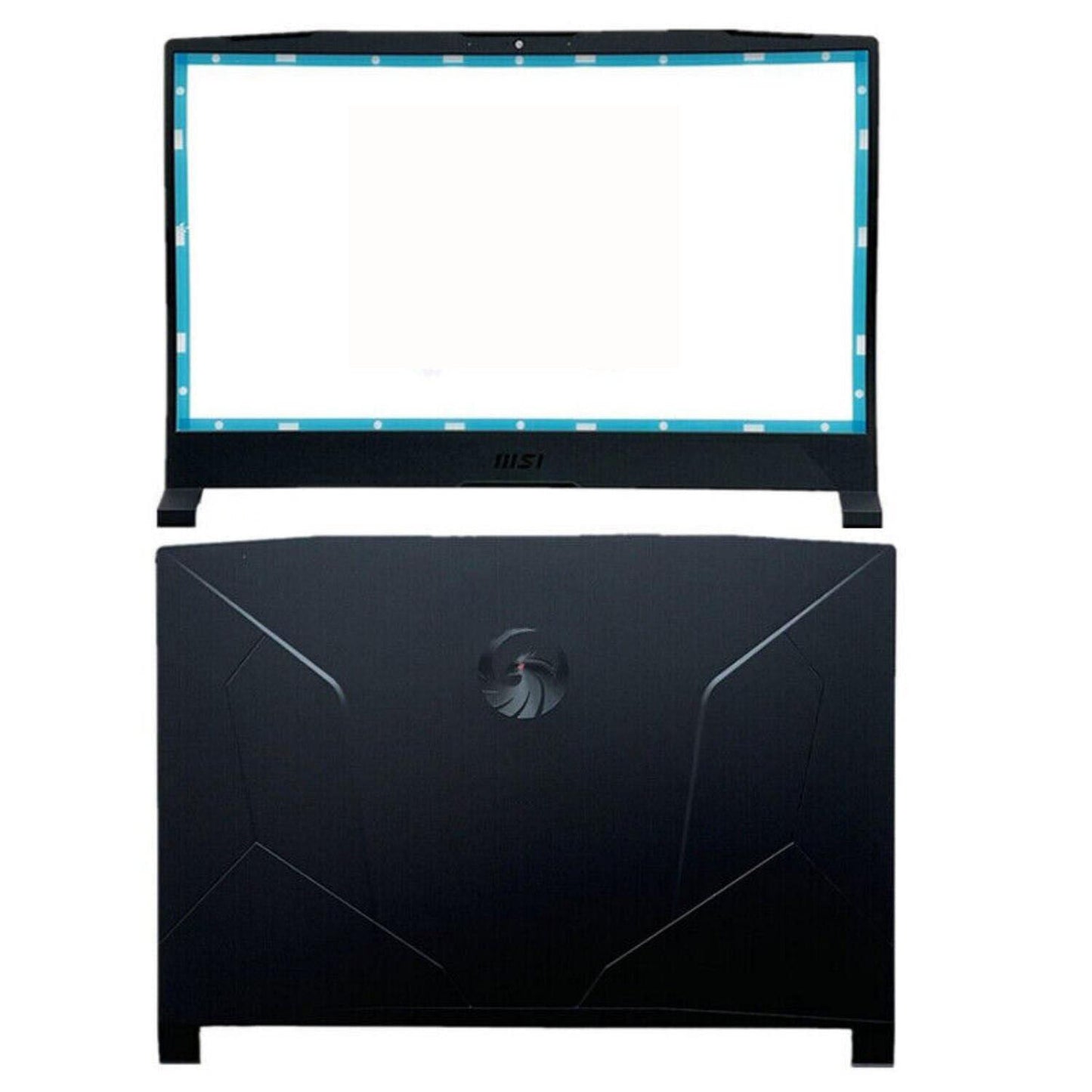 Back Cover+Front Bezel For MSI Katana GF66 11UE MS1581 MS-1582 Black Plastic US