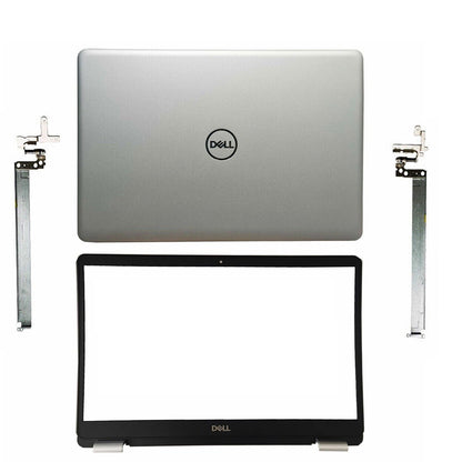 New For Dell Inspiron 15 5584 Top Back Cover 0GYCJR Silver & Front Bezel Hinges