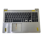 New For Dell Inspiron 15 5570 5575 Palmrest Backlit US Keyboard 0MR2KH Silver US
