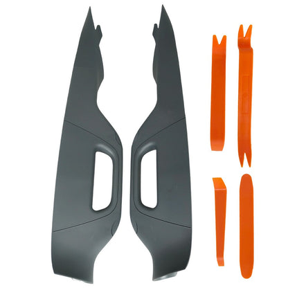 Left+Right For 11-16 Ford F350 F450 F550 A Pillar Grab Handle Interior Trim Gray