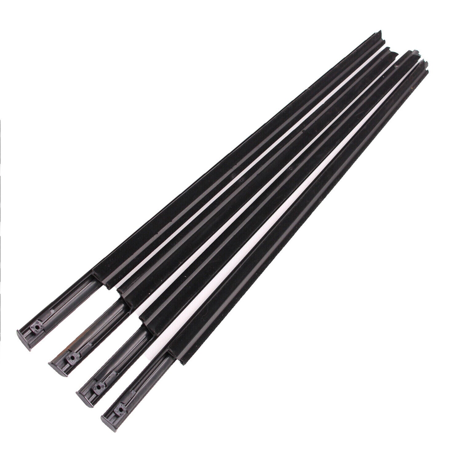 Left Right Front Rear Door Outer Belt Weatherstrip 4Pcs for Dodge Ram 1500 5500
