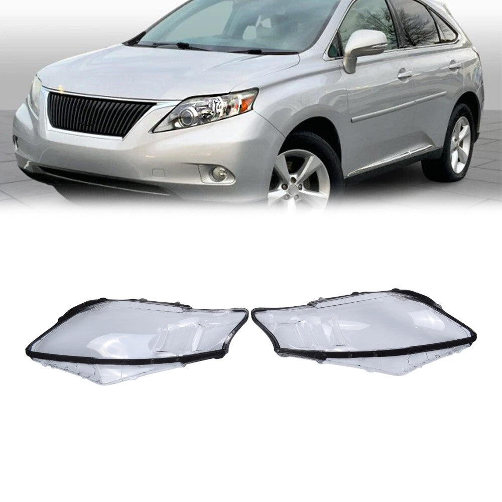 For Lexus RX350 RX450 RX270 2009-2011 Headlight Lens Shell Cover Left & Right