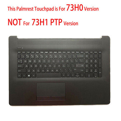 New Palmrest Keyboard BL 73H0 Touchpad For HP 17-BY 17-CA L48409-001 Matte Black