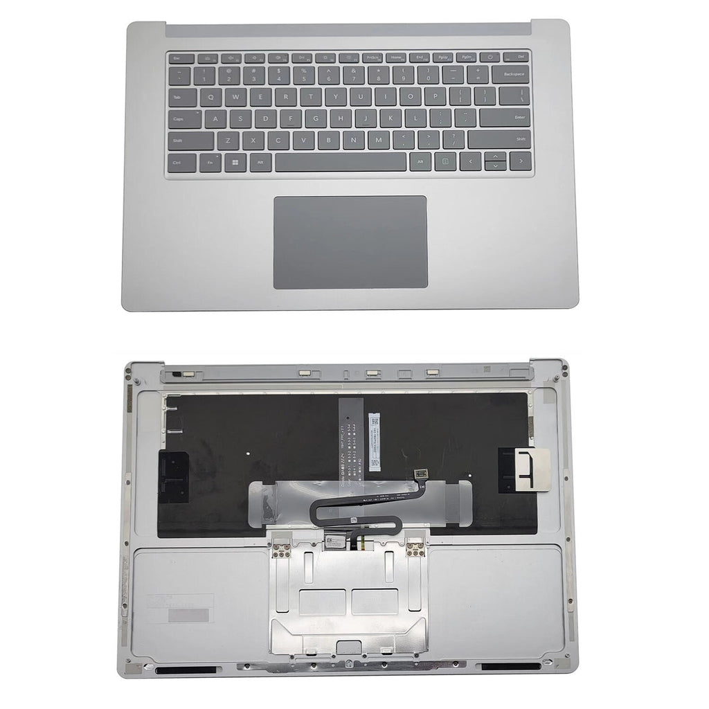 New Silver Palmrest Keyboard Touchpad For Microsoft Surface Laptop 3 15" 1873 US