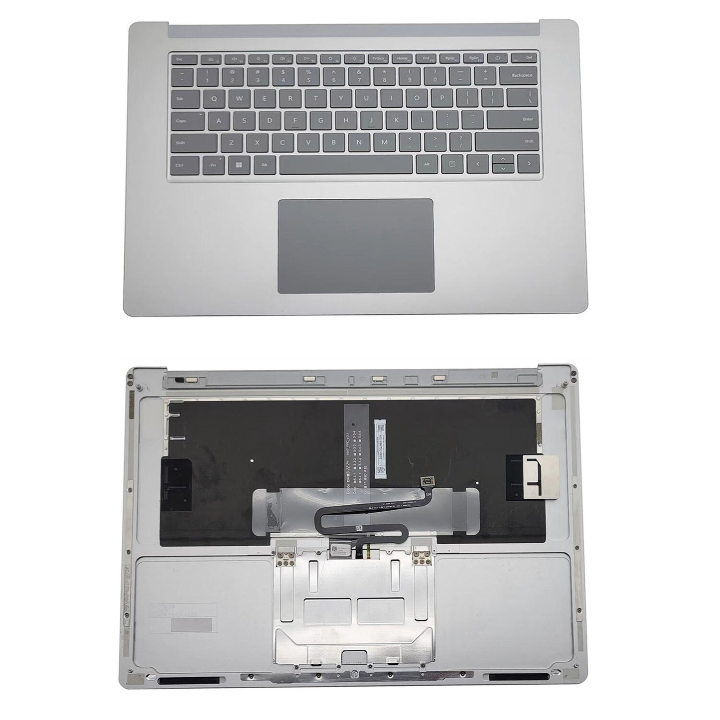 New Silver Palmrest Keyboard Touchpad For Microsoft Surface Laptop 3 15" 1873 US