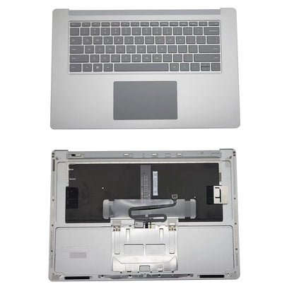 New Silver Palmrest Keyboard Touchpad For Microsoft Surface Laptop 3 15" 1873 US