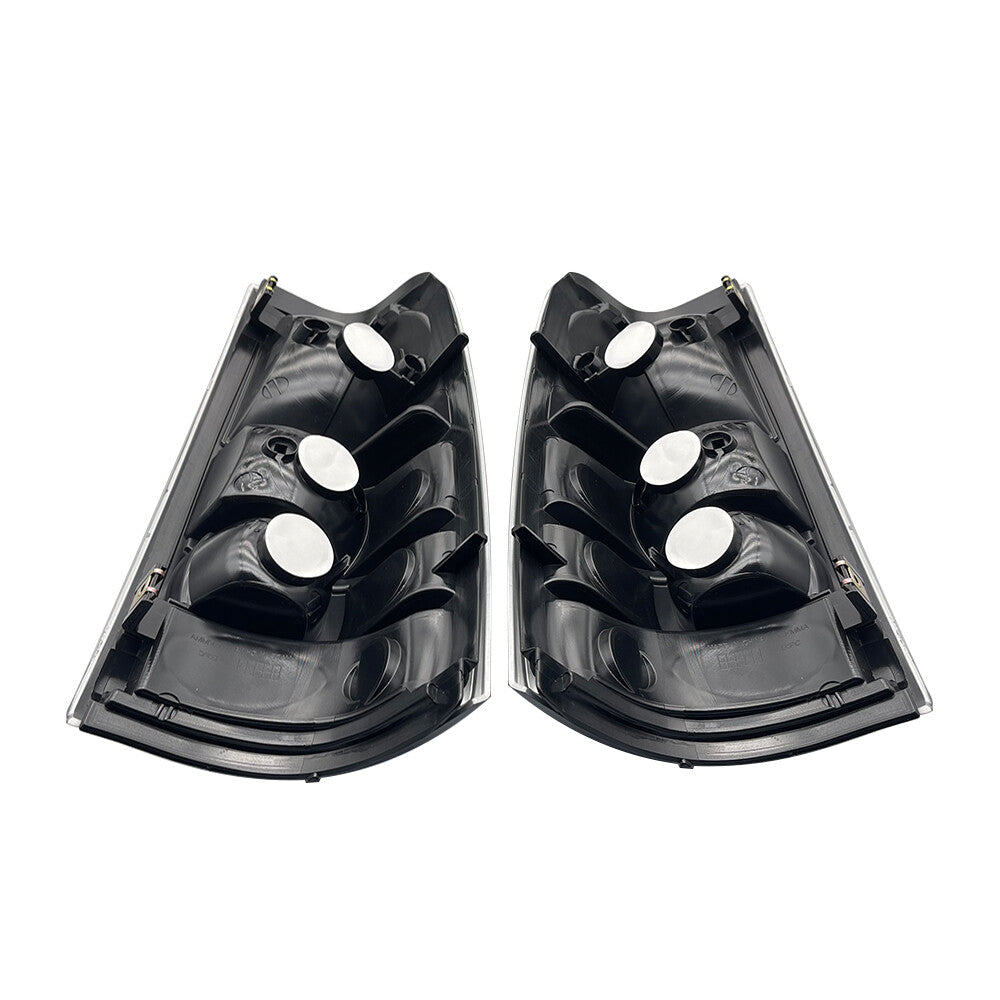 All CLEAR For 1999-02 Chevy Silverado Pickup Truck US Rear Tail Light Set